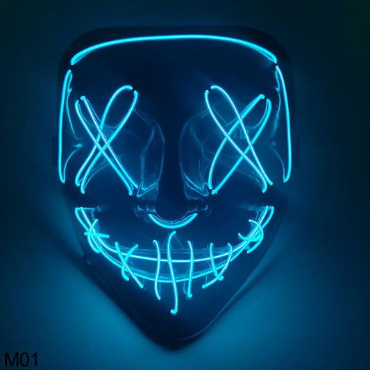 Halloween LED Light-Up Mask