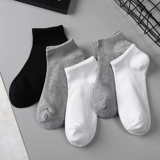 5 Pairs Unisex Low Cut Breathable Business Socks
