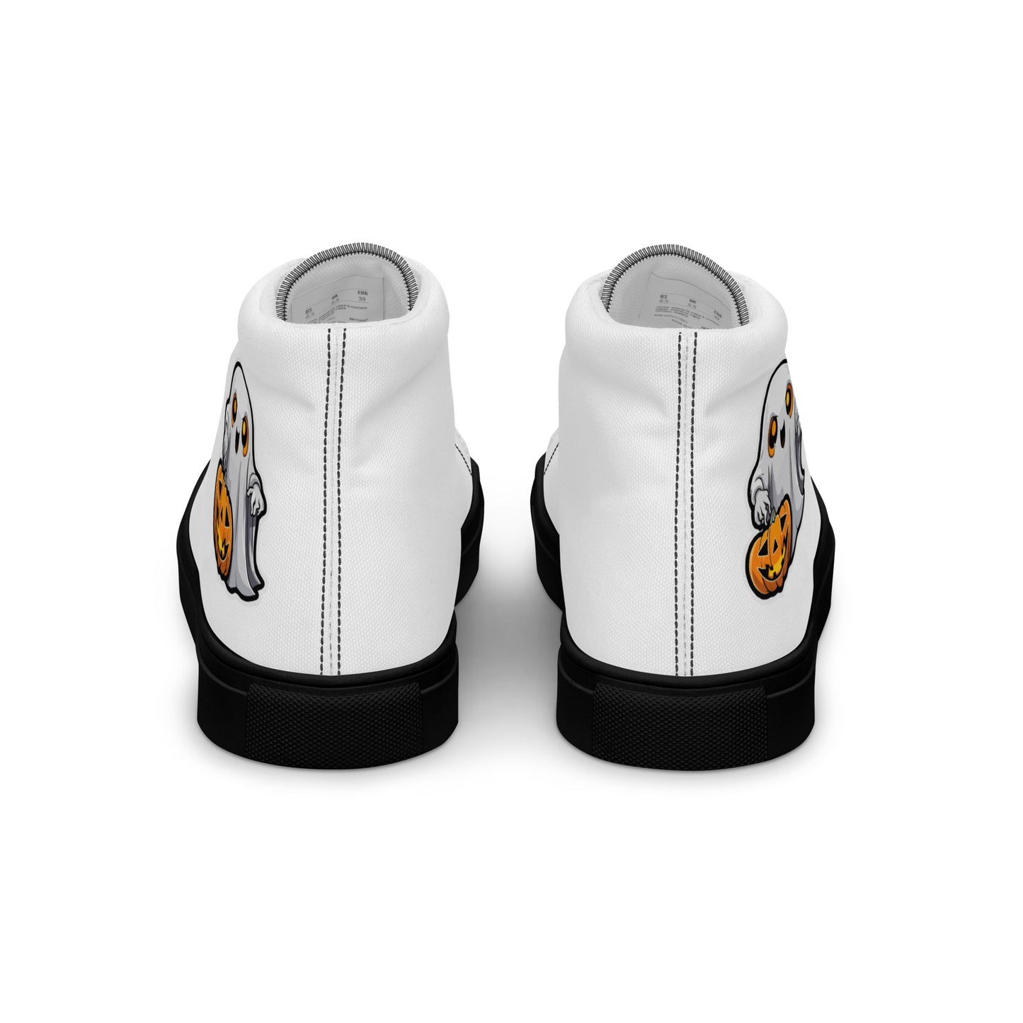 Halloween Men’s high top canvas shoes