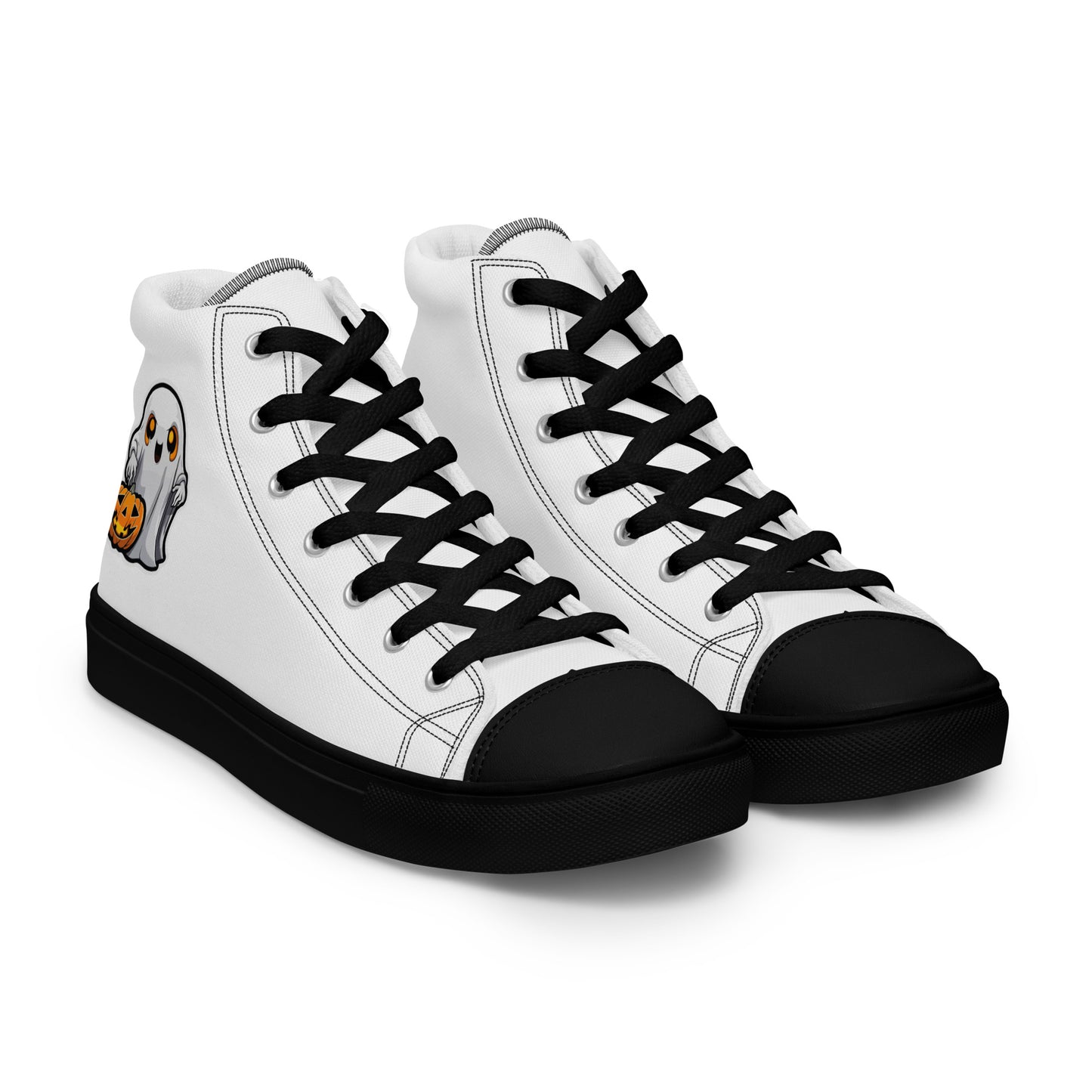 Halloween Men’s high top canvas shoes