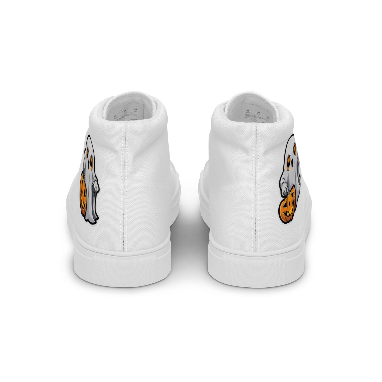 Halloween Men’s high top canvas shoes