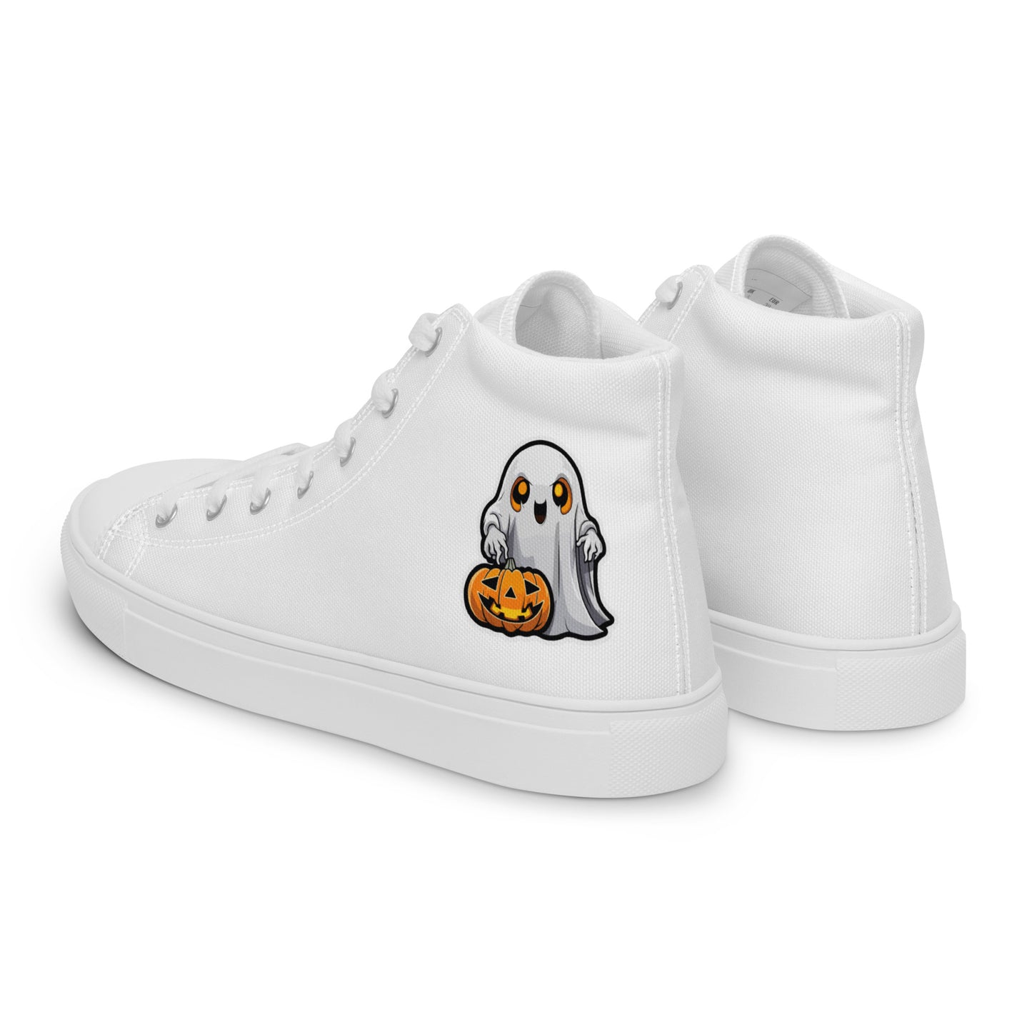 Halloween Men’s high top canvas shoes