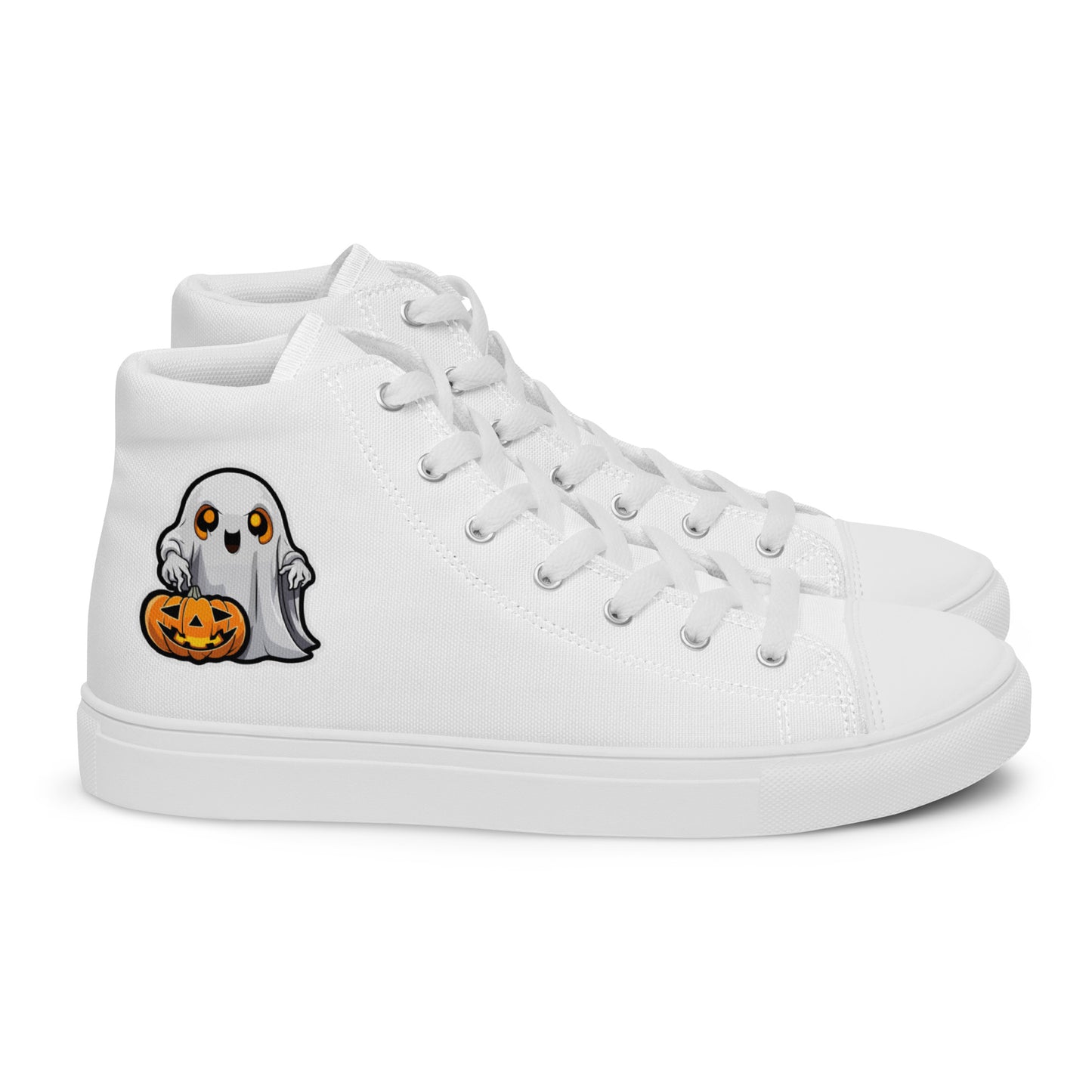 Halloween Men’s high top canvas shoes