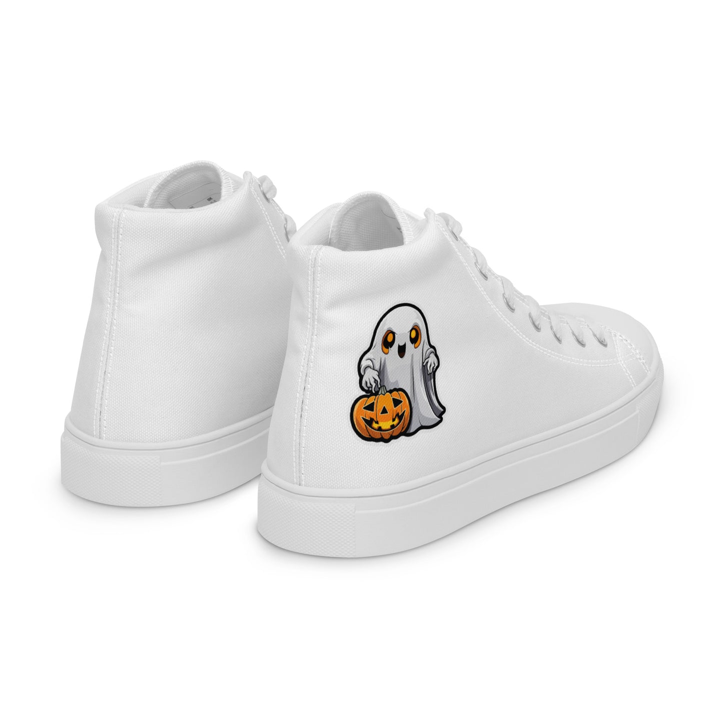 Halloween Men’s high top canvas shoes