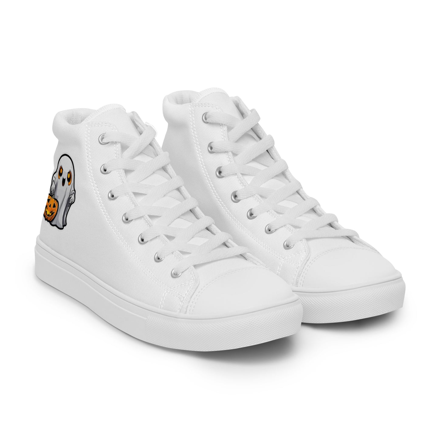 Halloween Men’s high top canvas shoes