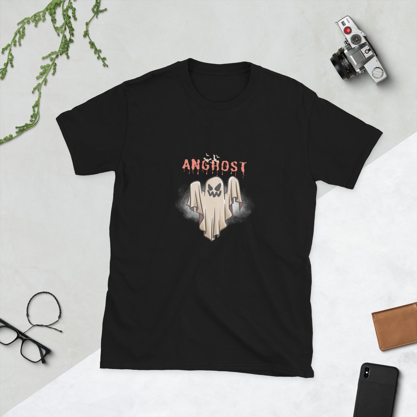 Anghost Halloween Short-Sleeve Unisex T-Shirt