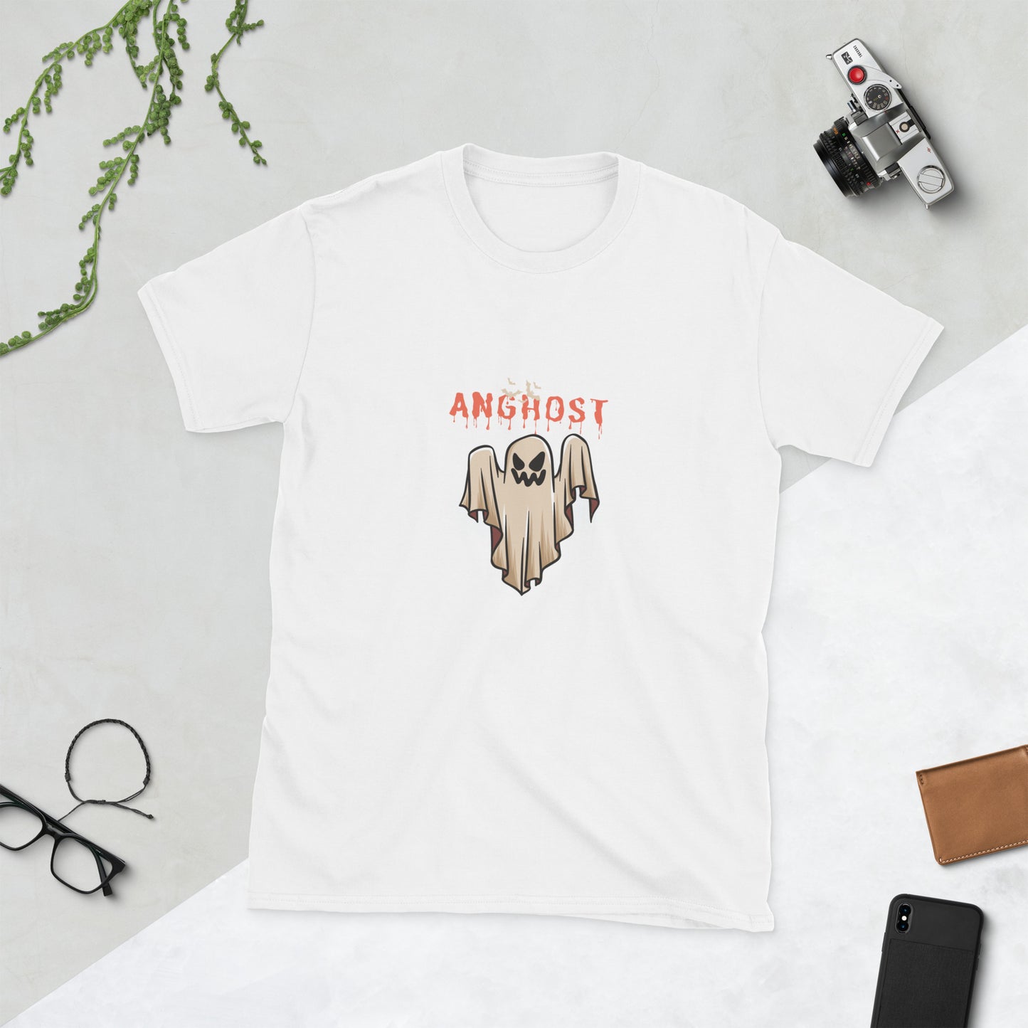 Anghost Halloween Short-Sleeve Unisex T-Shirt