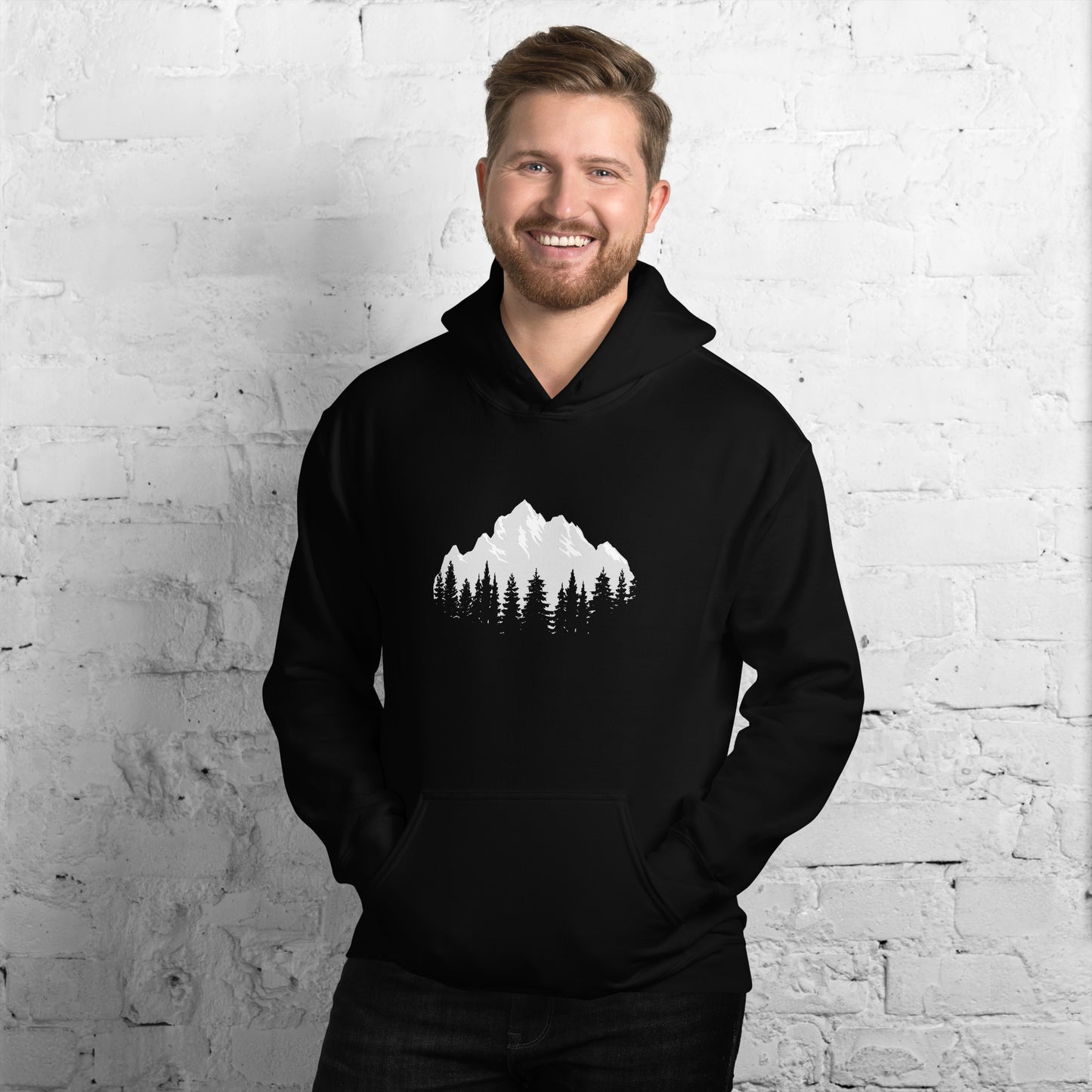 Mountain nature men's Hoodie