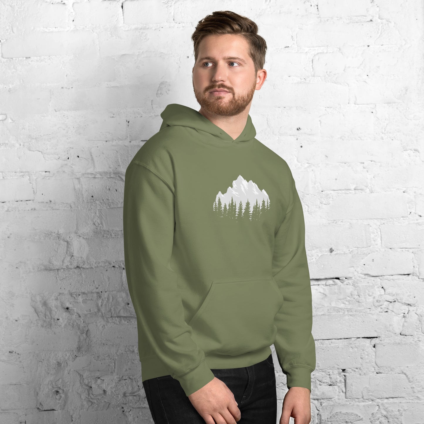 Mountain nature men's Hoodie